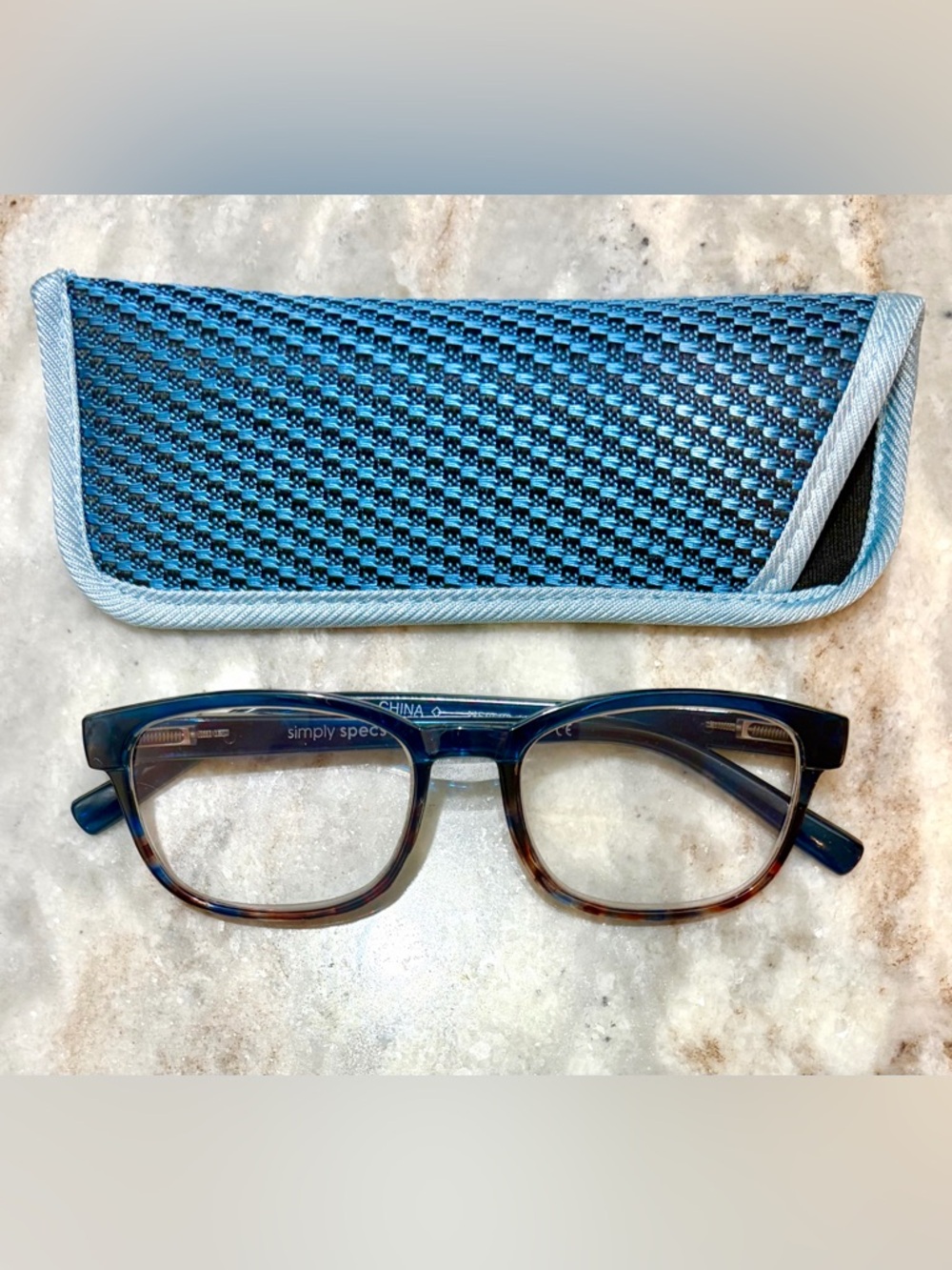 Simply Specs +2.75 Reading Glasses with Protective Sleeve